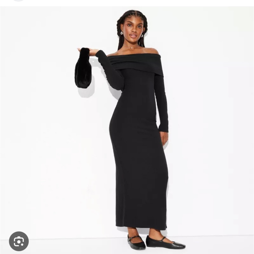 Wild fable knit off shoulder dress